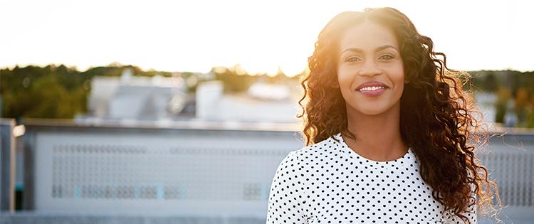 Photo of a smiling African American woman