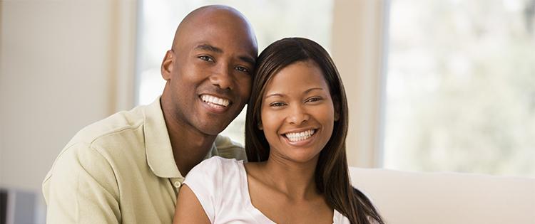 Photo of a smiling African American couple