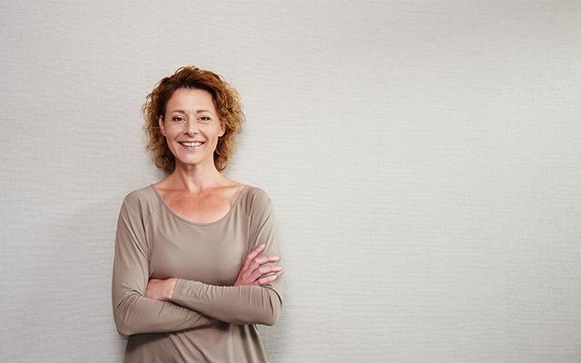 Photo of a smiling older woman